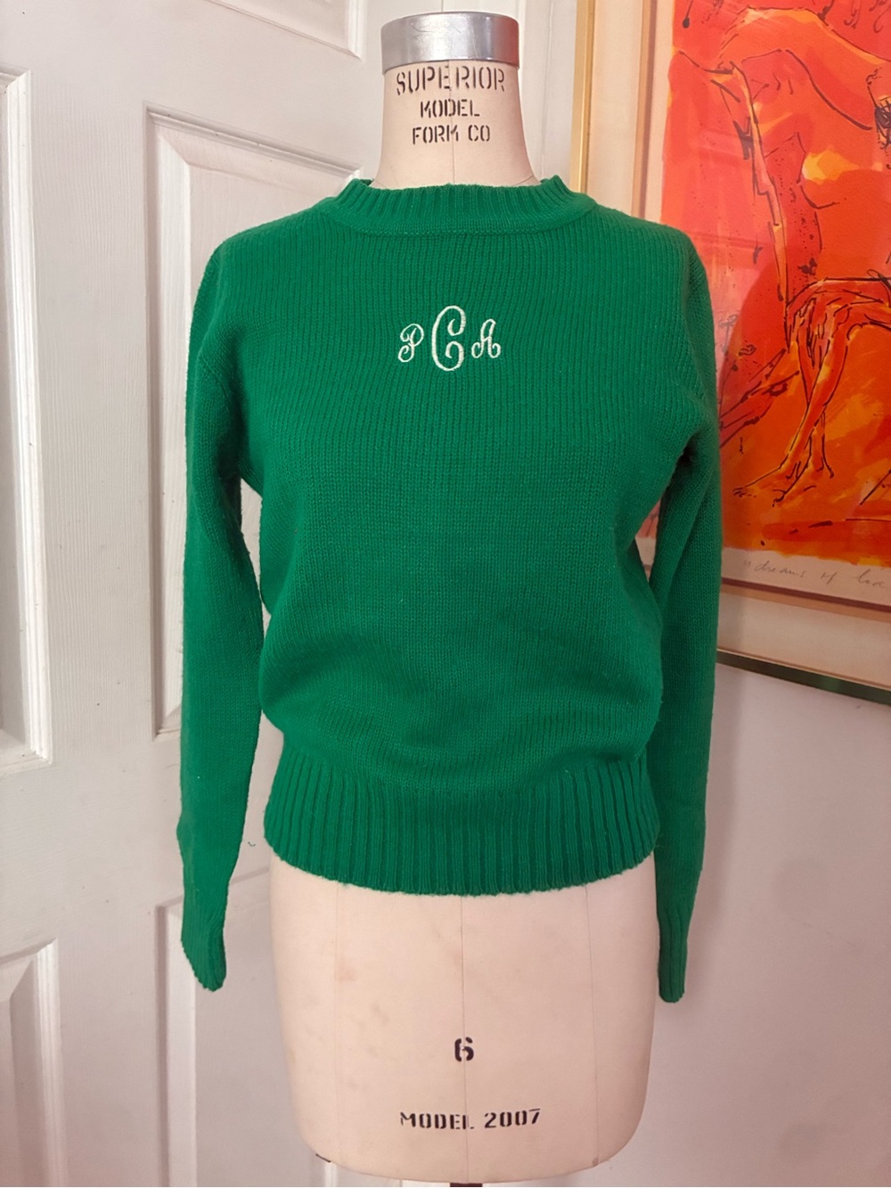Tomboy LeSport Green Crewneck Sweater Medium